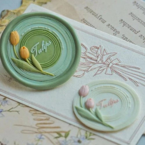 Tulips Record Wax Seal Stamp