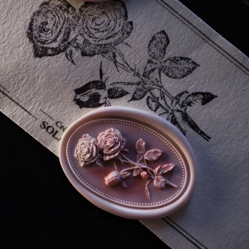 Echoes of the Rose Collection Rubber / Wax Seal Stamp (Pre-Order)