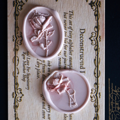 Echoes of the Rose Collection Rubber / Wax Seal Stamp (Pre-Order)