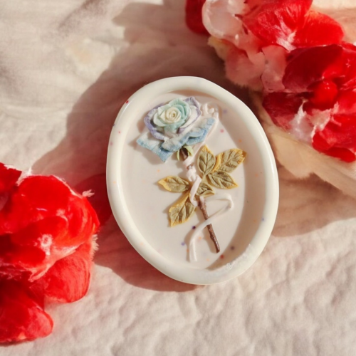 Ethereal Bloom Rose Wax Seal Stamp