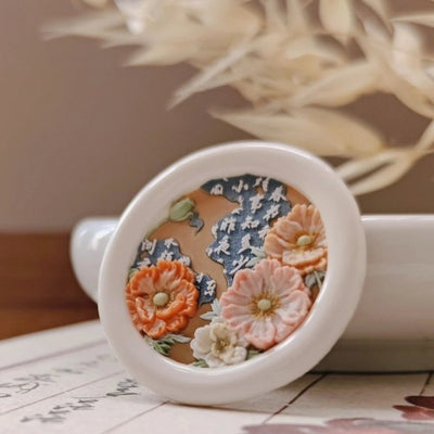 Oriental Poppy Wax Seal Stamp (Pre-Order)