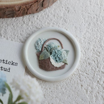 Botanical Basket Series Wax Seal Stamp (Pre-Order)