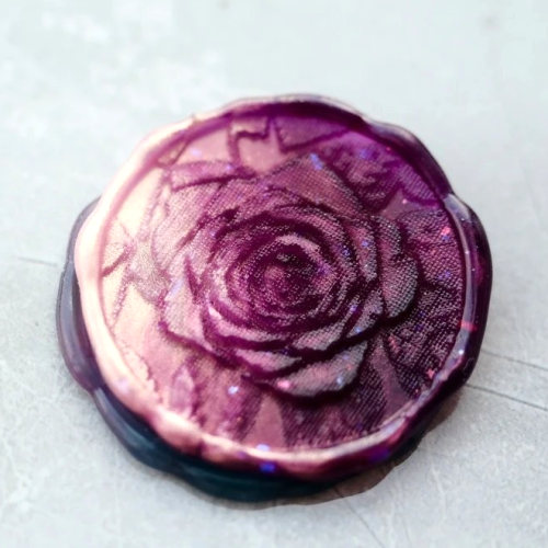 Rose Mosaic Wax Seal Stamp (Pre-Order)