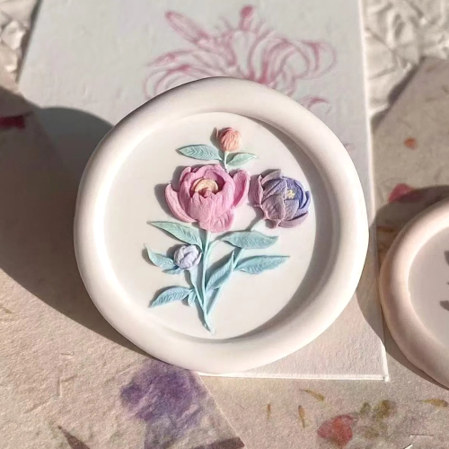 Budding Peony Wax Seal Stamp (Pre-Order)