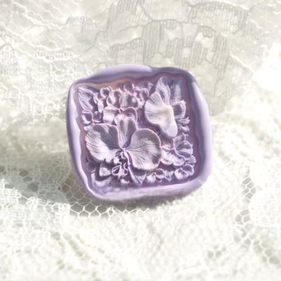 Orchid Elegance Wax Seal Stamp (Pre-Order)