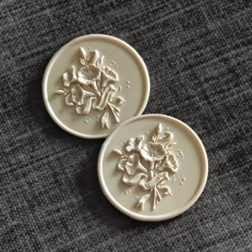 Sweet Morning Glory Bouquet Wax Seal Stamp (Pre-Order)
