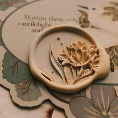 Clivia in Bloom Wax Seal Stamp (Pre-Order)