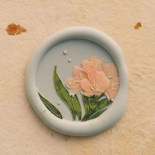 Clivia in Bloom Wax Seal Stamp (Pre-Order)