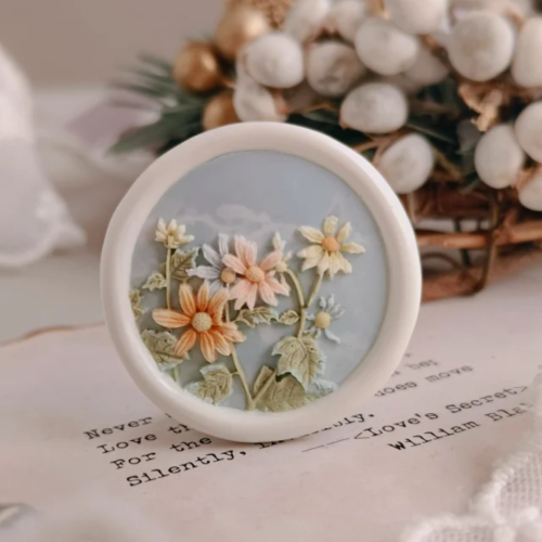 Wild Chrysanthemum Wax Seal Stamp (Pre-order)