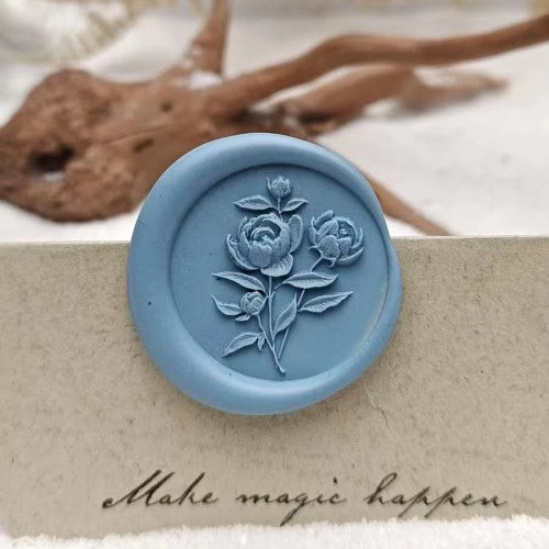 Budding Peony Wax Seal Stamp (Pre-Order)