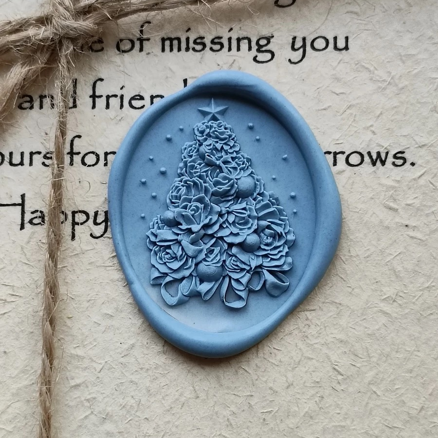 Rose Noël Duo Wax Seal Stamp