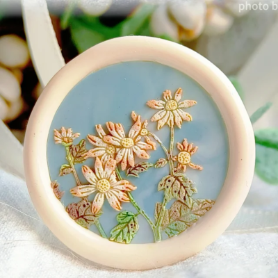 Wild Chrysanthemum Wax Seal Stamp (Pre-order)