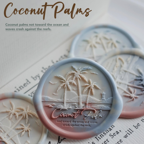 Coconut Palms Wax Seal Stamp (Pre-Order)