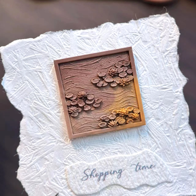 Painterly Lily Pond Wax Seal Stamp (Pre-Order)
