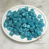 Glossy Blue Wax Seal Beads