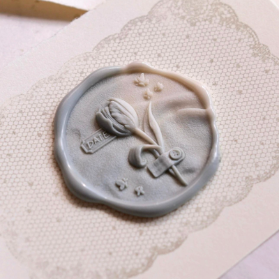 Date with a Tulip Wax Seal Stamp (Pre-Order)