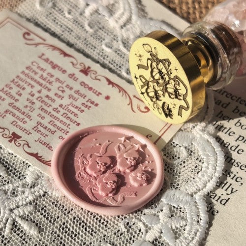 Orchid Ribbon Wax Seal Stamp (Pre-Order)