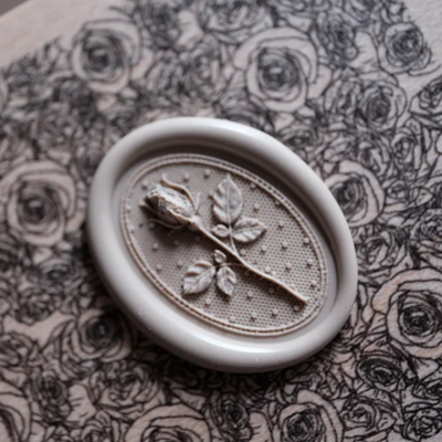 Echoes of the Rose Collection Rubber / Wax Seal Stamp (Pre-Order)