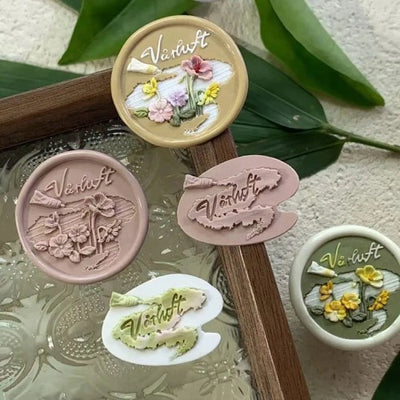 Painted Bloom Series Wax Seal Stamp (Pre-Order)