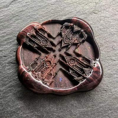 Eroded Cross Wax Seal Stamp (Pre-Order)