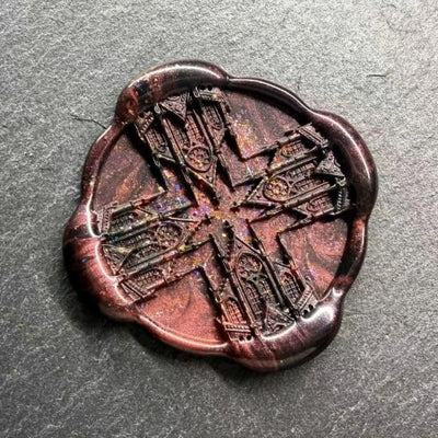 Eroded Cross Wax Seal Stamp (Pre-Order)