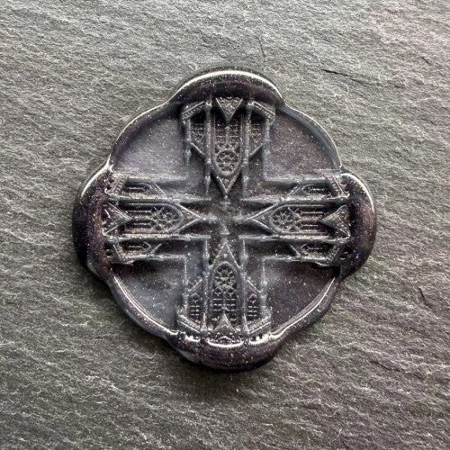 Eroded Cross Wax Seal Stamp (Pre-Order)