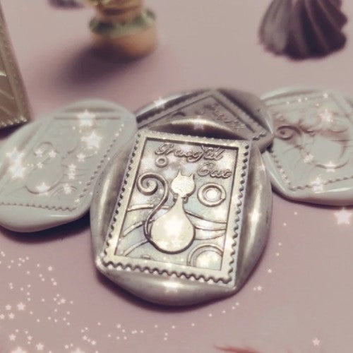 Graceful Cat Postage Wax Seal Stamp