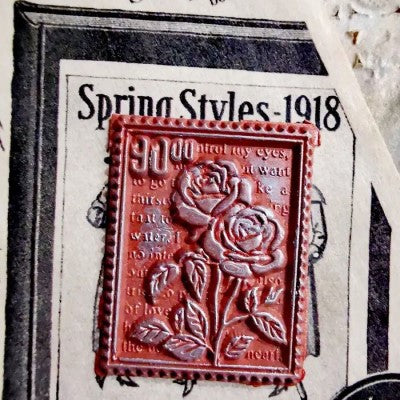 Rose Postage Wax Seal Stamp
