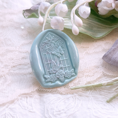 Butterfly Window Wax Seal Stamp