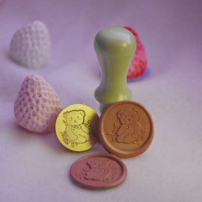 Bear & Rose Wax Seal Stamp
