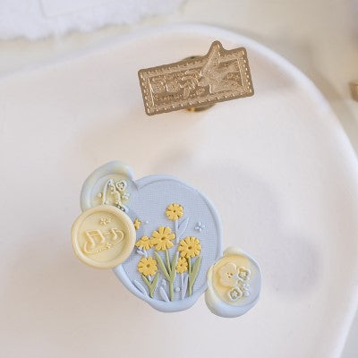 Chamomile Flower Wax Seal Stamp