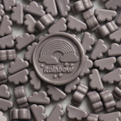 Cloud Wax Seal Beads - Brownish-Grey