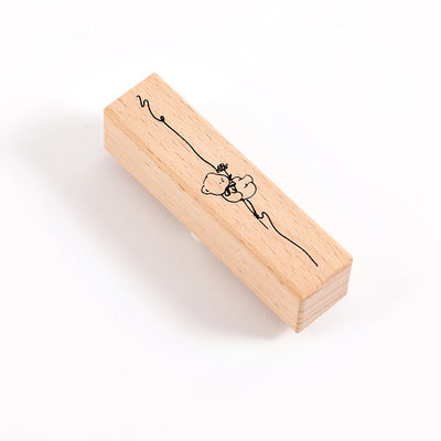 Lingering Bear Rubber Stamp