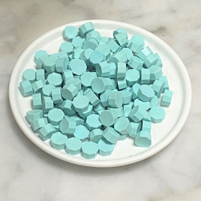Sky Blue Wax Seal Beads