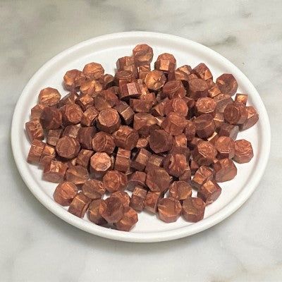 Red Gold Wax Seal Beads