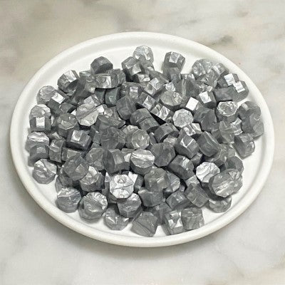 Silver Wax Seal Beads